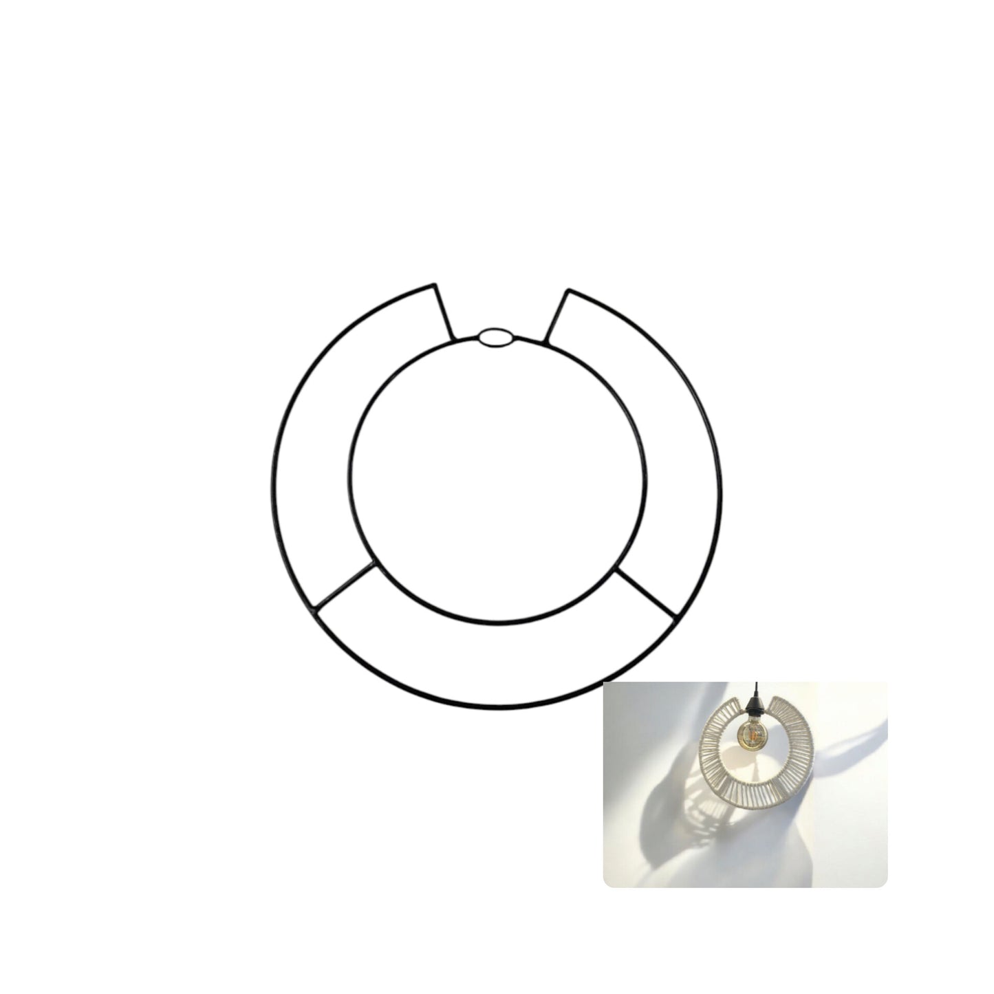 Aramado P/Pendente Argola 45cm