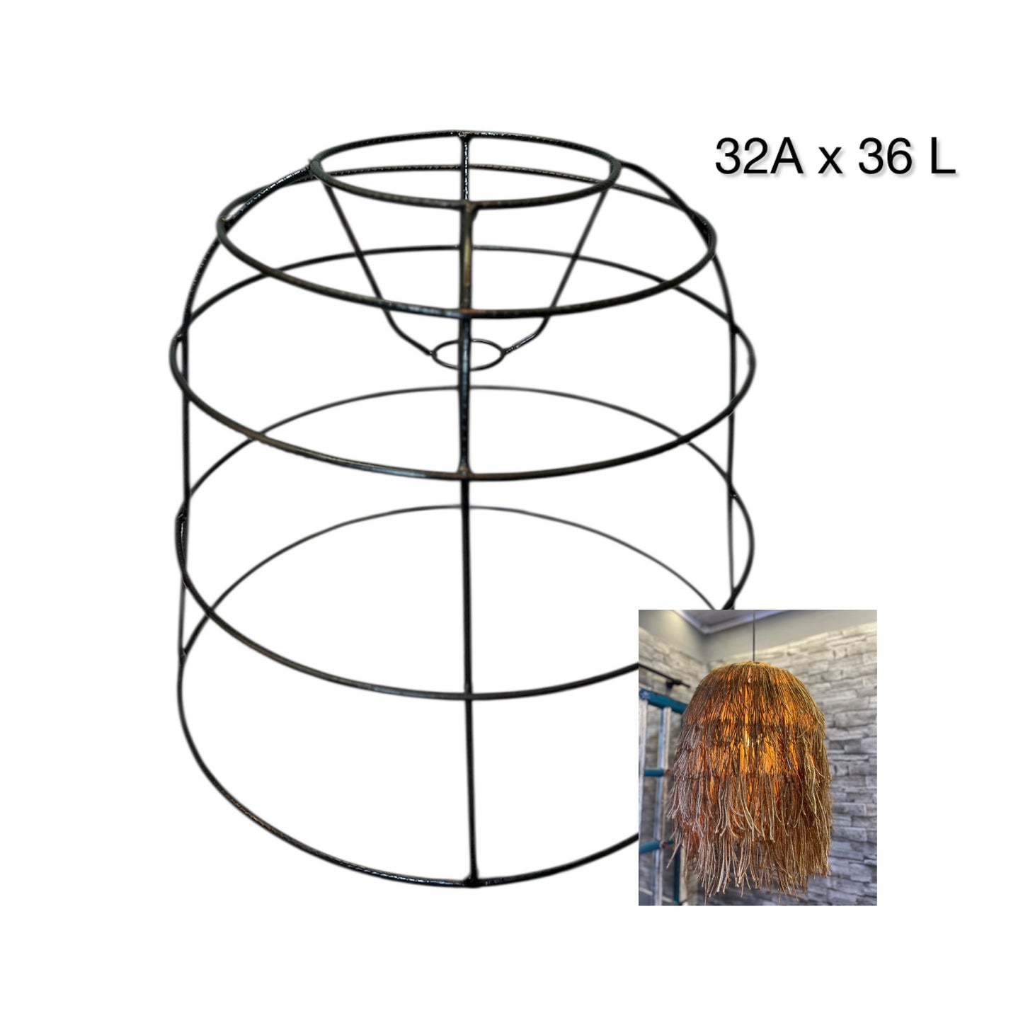 Aramado Para Fazer Luminária de Teto com Barbantes