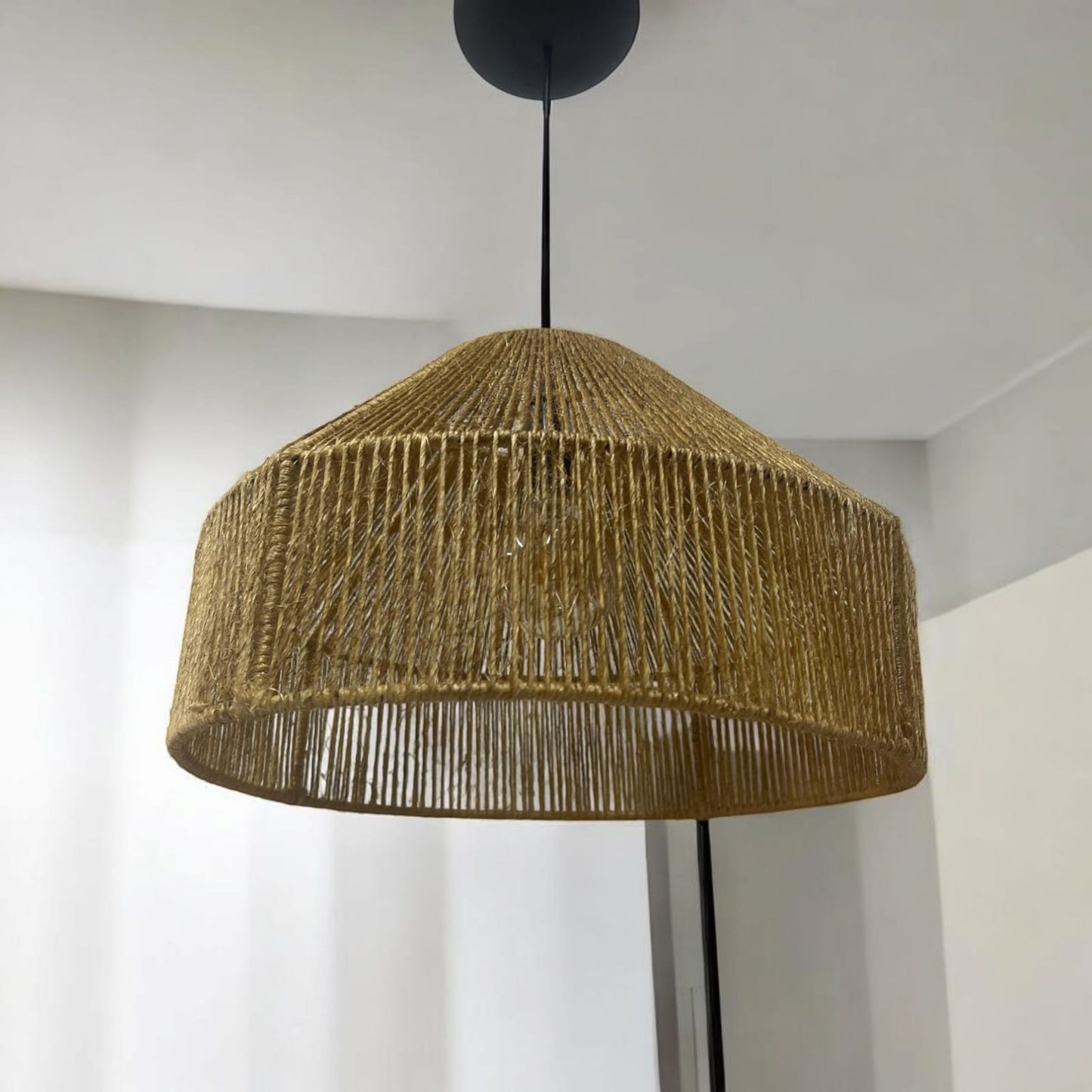 Luminária Pendente Lustre De Teto Rústico Enseada Aberta