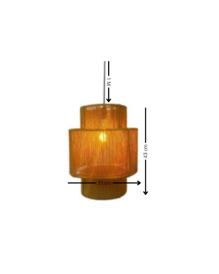 Pendente Luminária Lustre De Teto Torre R3 Rústico