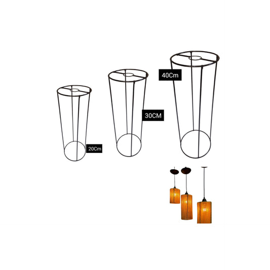 Kit c/3 Aramados Trio Lamparina Para Fazer Luminárias Pendentes De Teto