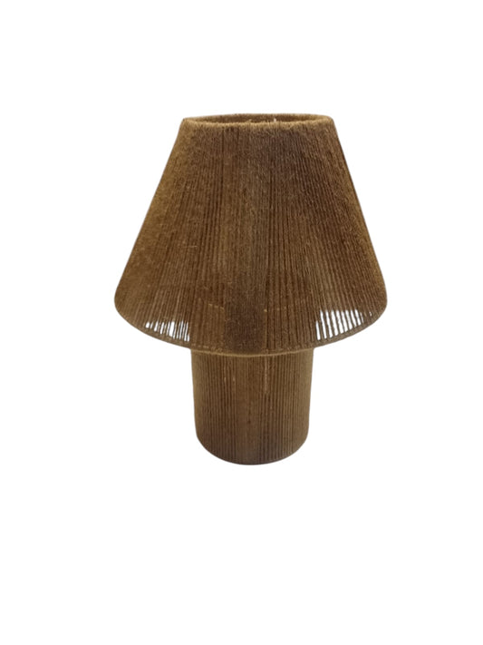 Luminária Abajur de Mesa Rústico Tipo Cúpula 40 A x 30 L