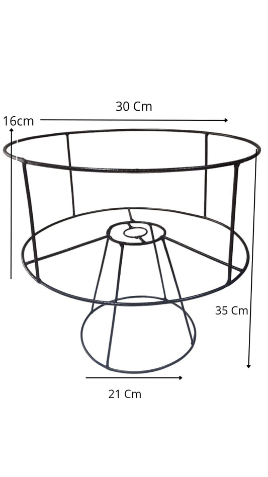 Estrutura Aramado De Ferro Para Luminária de Mesa 35 Largura X 30 Altura