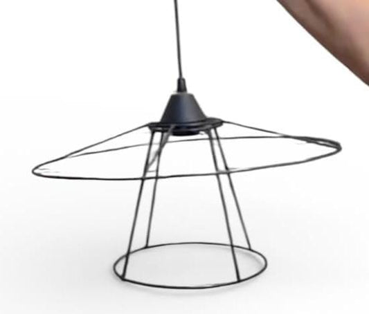 Estrutura Aramada P/Pendente De Teto 40 Cm Diâmetro Duplo