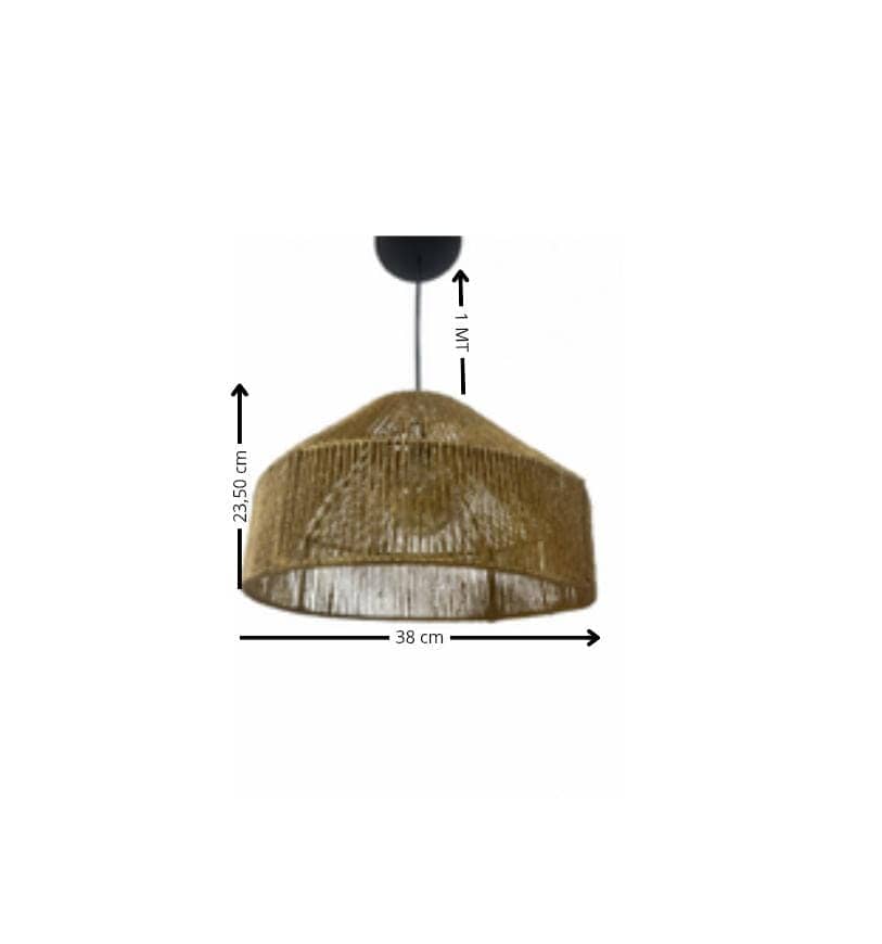 Luminária Pendente Lustre De Teto Rústico Enseada Aberta