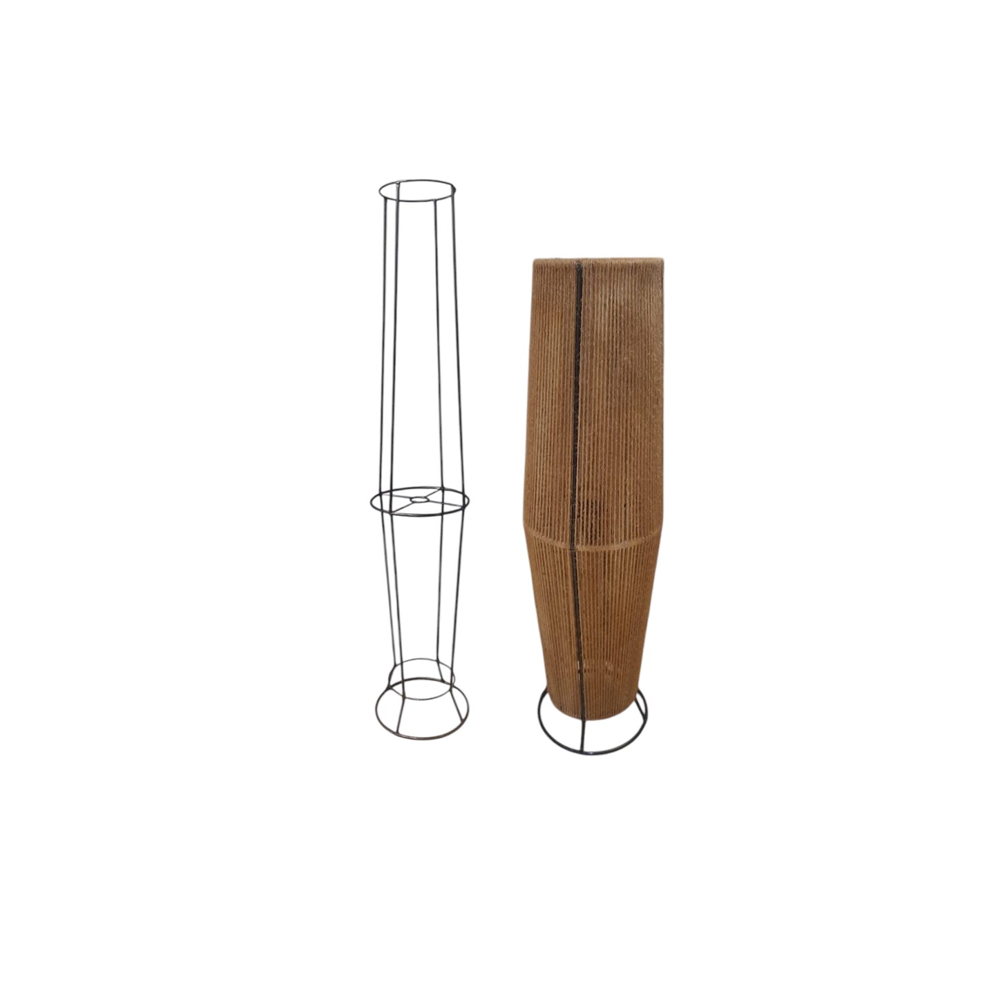 Aramado P/Abajur de Chão 70cm (Estrutura em Ferro Pintado Para Luminária Artesanal)
