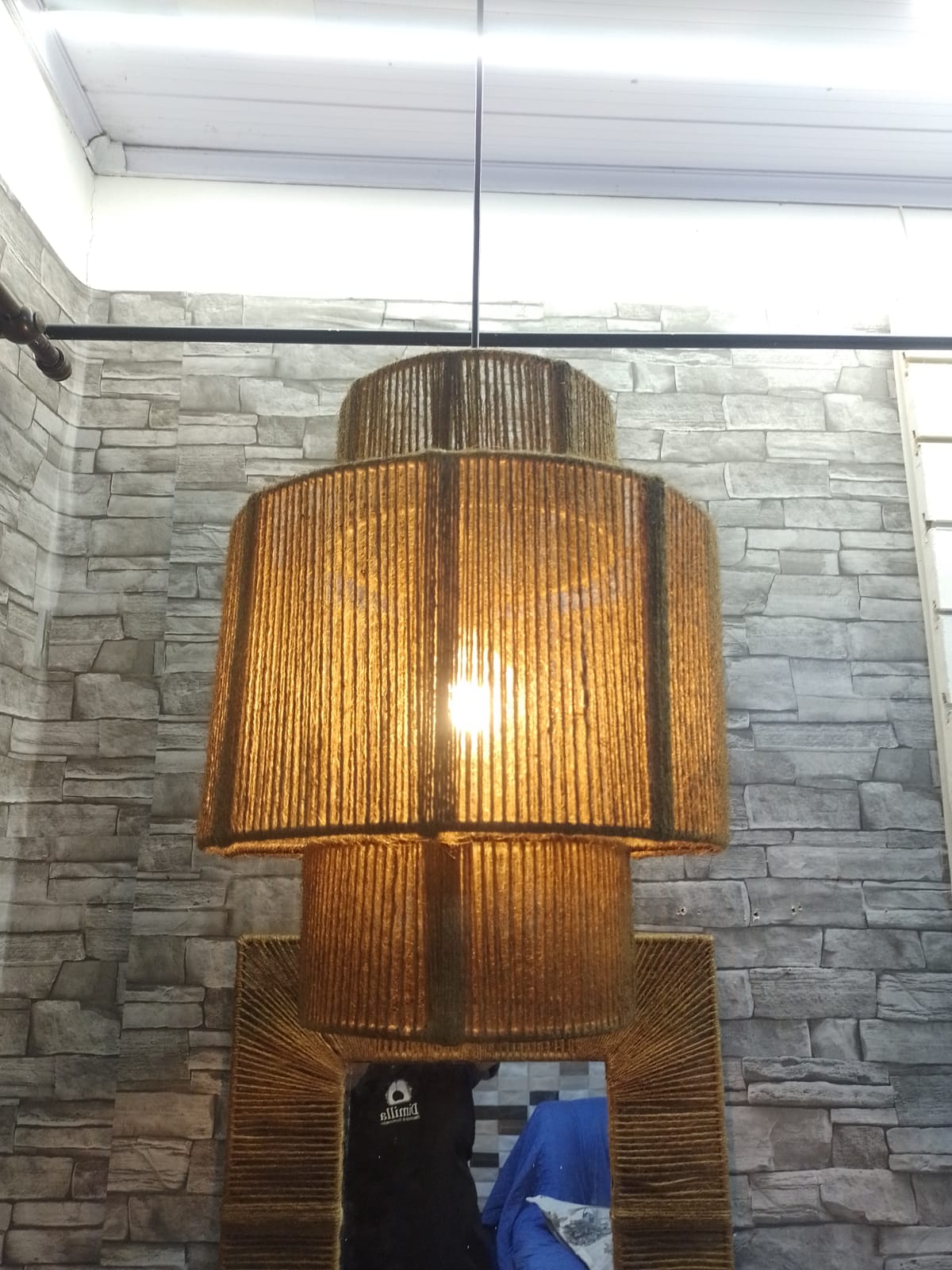 Pendente Luminária Lustre De Teto Torre R3 Rústico