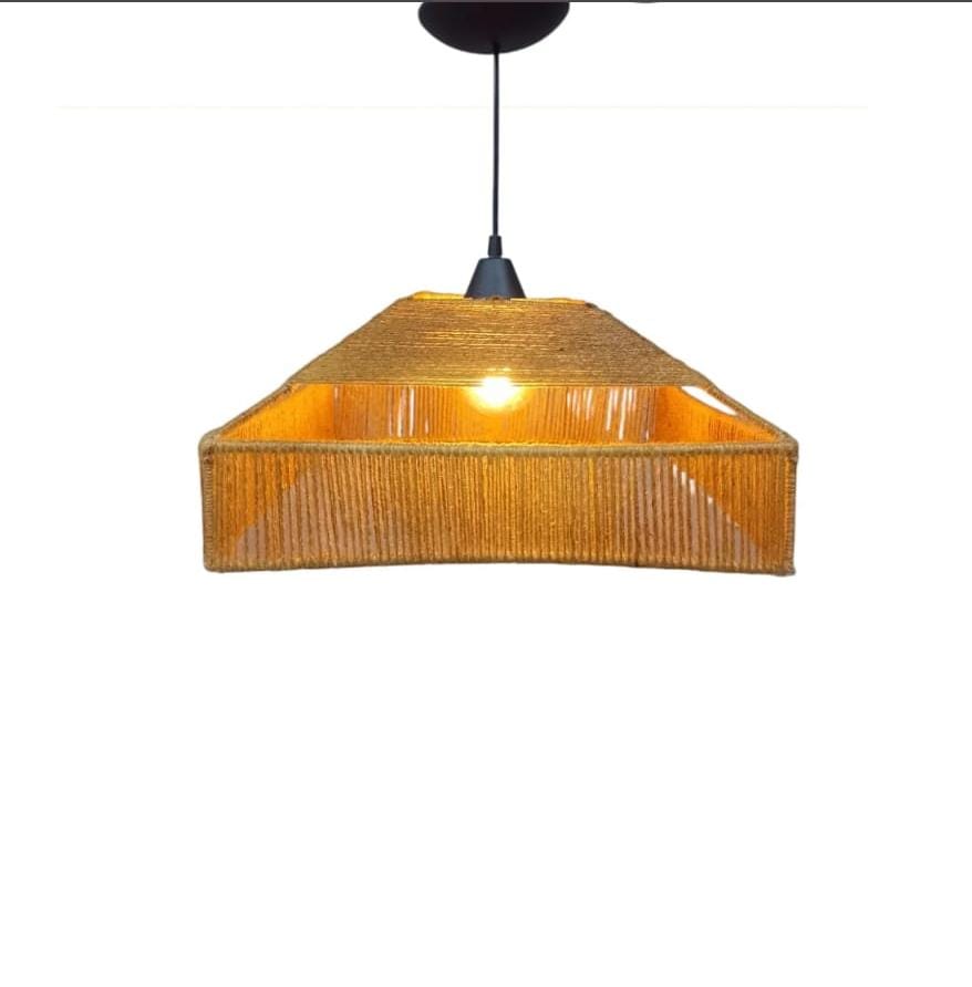 Luminária Pendente Lustre de Teto Rústico Enseada Aberta
