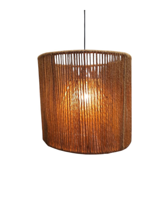 Luminária Pendente Lustre Teto Redondo C/Cúpula Interno 30x35